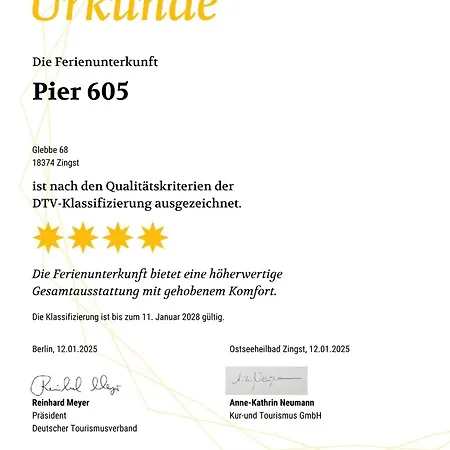 Pier 605 - 4 Sterne - 300m Zentrum - Power Wlan - 2 Parkplaetze - Early Checkin - #bestpreisgarantie# Zingst