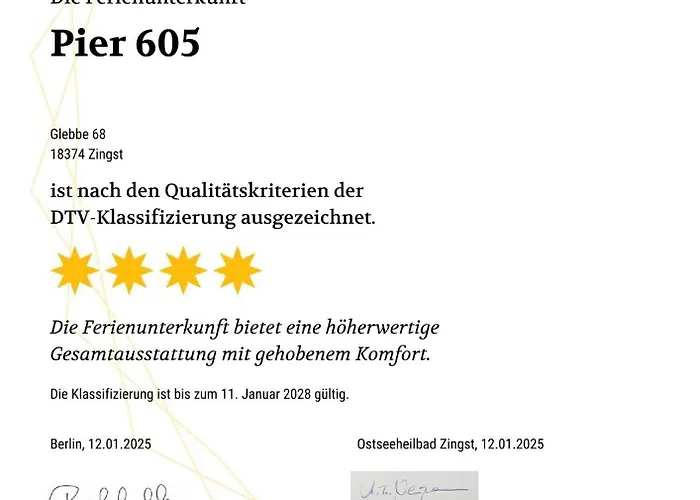 Pier 605 - 4 Sterne - 300m Zentrum - Power Wlan - 2 Parkplaetze - Early Checkin - #bestpreisgarantie# Zingst